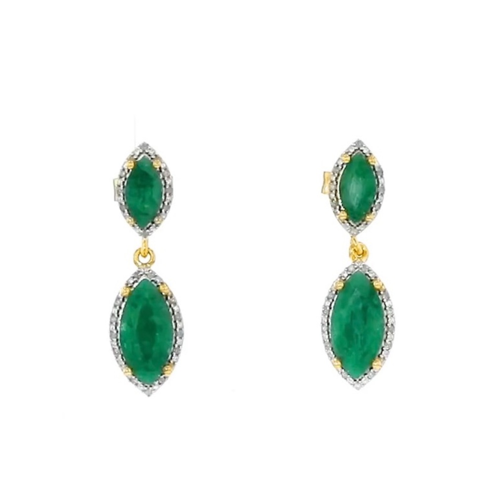 Ross+Simons Emerald drop earrings